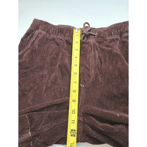 Faherty‎ Burgundy Corduroy Drawstring Shorts Pockets Size Small Mens - Picture 3 of 14